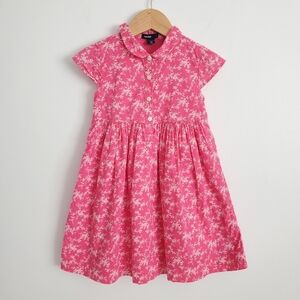 Toddler Pink & White Floral Dress Size 4T